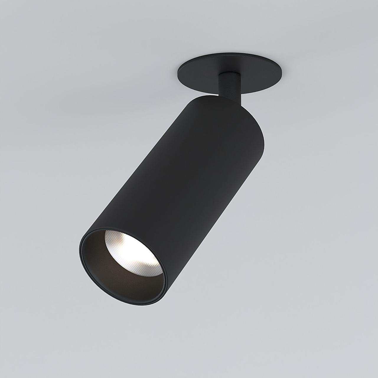 25052/LED 10W 4200K черный Встраиваемый светодиодный светильник Diffe