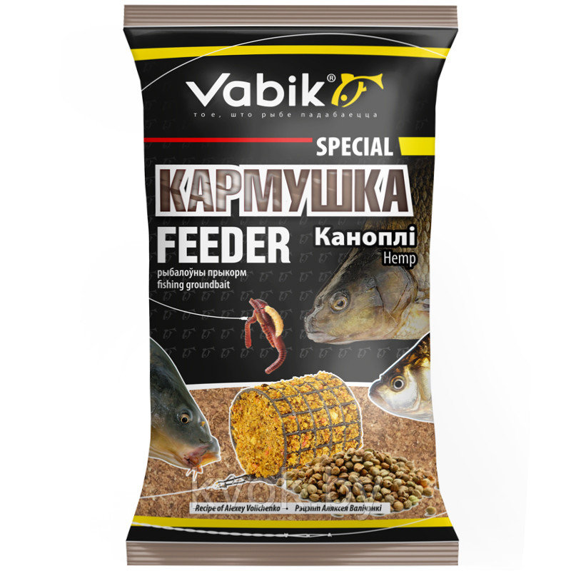 Прикормка Vabik Special Фидер Конопля 1кг - фото 1 - id-p201737832