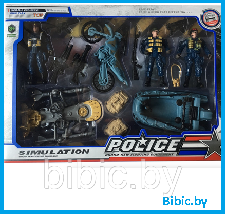 Детский игровой набор Полиция для мальчиков, фигурки игрушки полицейский набор 2745 вел - фото 1 - id-p201737735
