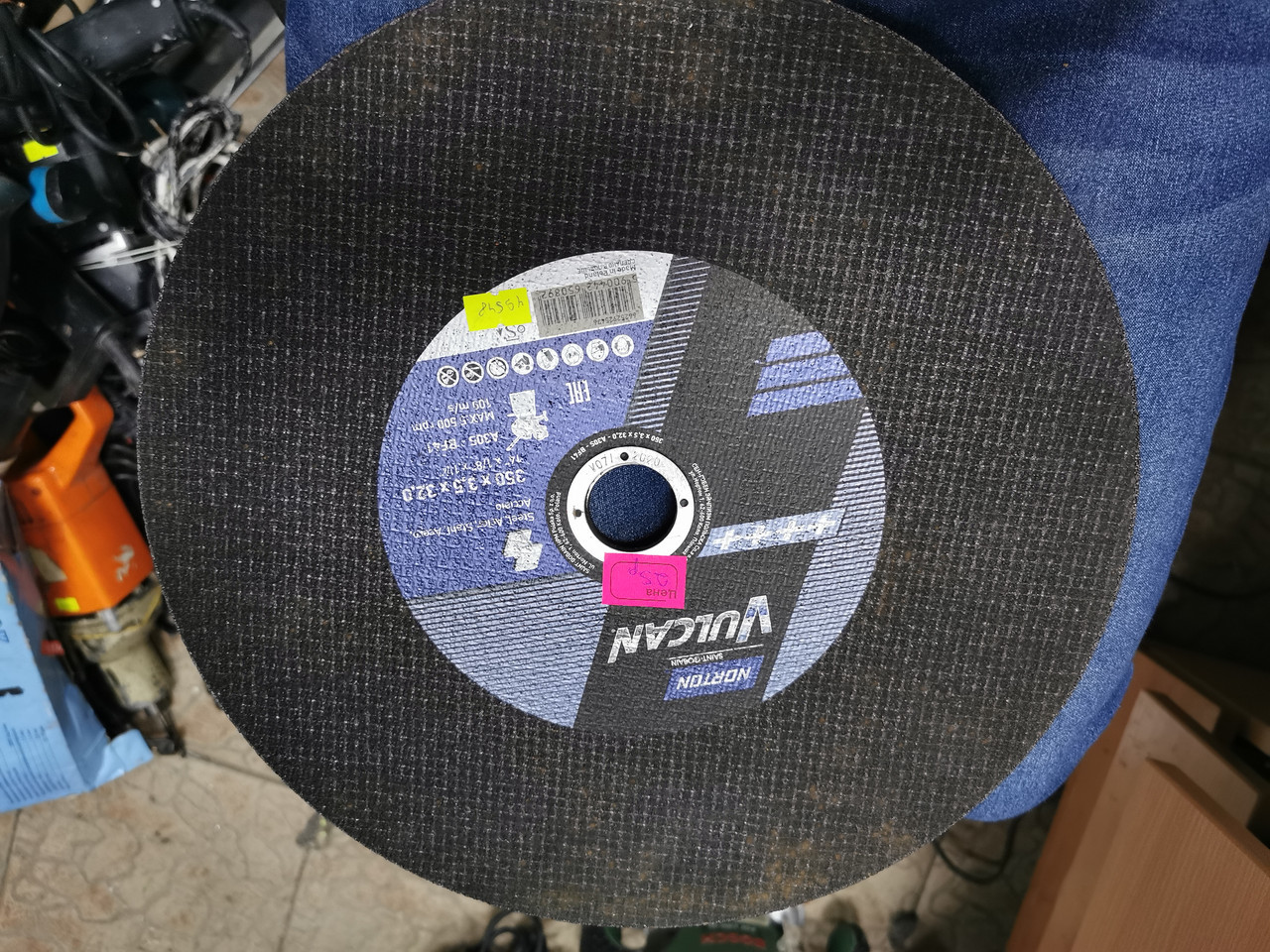 Отрезной диск Norton Vulcan 300x3.5x20 для бензорезов(Б\У) - фото 3 - id-p201737933