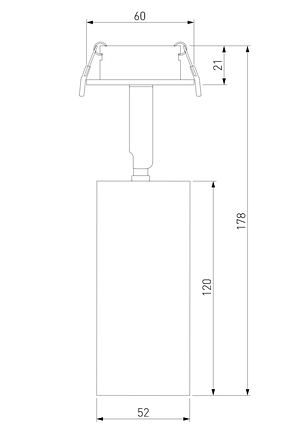 25052/LED 10W 4200K серебро Встраиваемый светодиодный светильник Diffe, фото 2