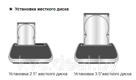 Док-станция USB External HDD DIGITUS DA-70541-1, поддержка HDD 2,5 и 3,5 - фото 2 - id-p102100292