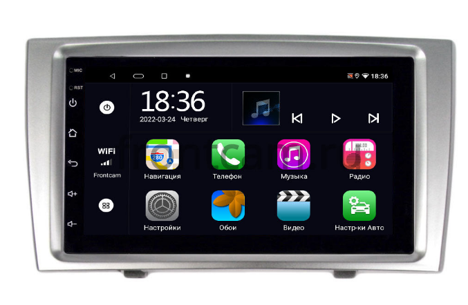 Магнитола в штатное место  Peugeot 408 OEM 2/32 на Android 10 CarPlay