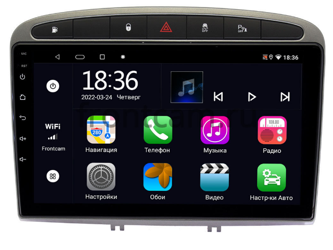 Магнитола в штатное место Peugeot 408 OEM 2/32 на Android 10 CarPlay - фото 1 - id-p201739913