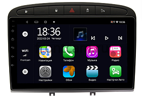 Штатная магнитола Peugeot 408 OEM  2/32 Android 10 CarPlay (черный глянец)