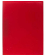 Папка с зажимом А4, 16 мм, 450 мкм, пластик. красная