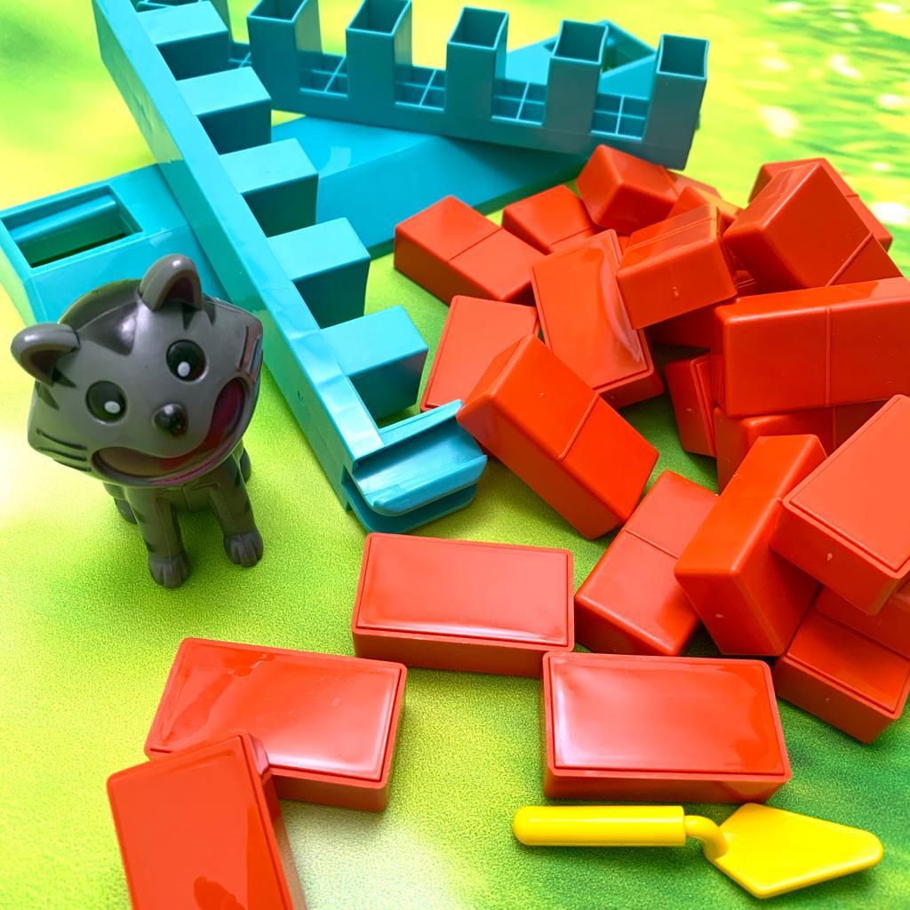 Легендарная логическая настольная игра "Кошка на стене" (шпателем выдвигать кирпичики и не уронить кошку) - фото 4 - id-p201741915