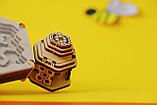 Деревянный конструктор-головоломка (сборка без клея) "Лабиринт Пчелы и мед" UNIWOOD, фото 4
