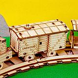 Набор деревянных конструкторов (сборка без клея) UNIT "Поезд" 6 в 1 UNIWOOD, фото 6