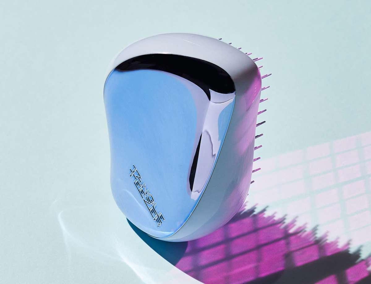 Расческа Tangle Teezer Compact Styler Sky Blue Delight Chrome - фото 5 - id-p201743991