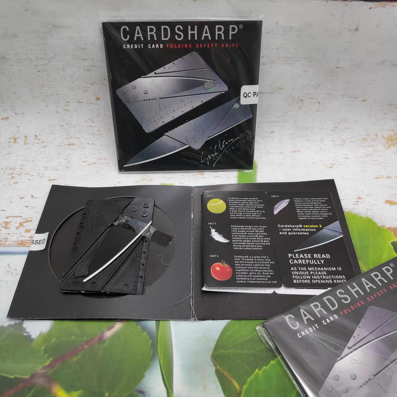 Складной нож - кредитка CardSharp2 (картонная коробка) - фото 3 - id-p201742059