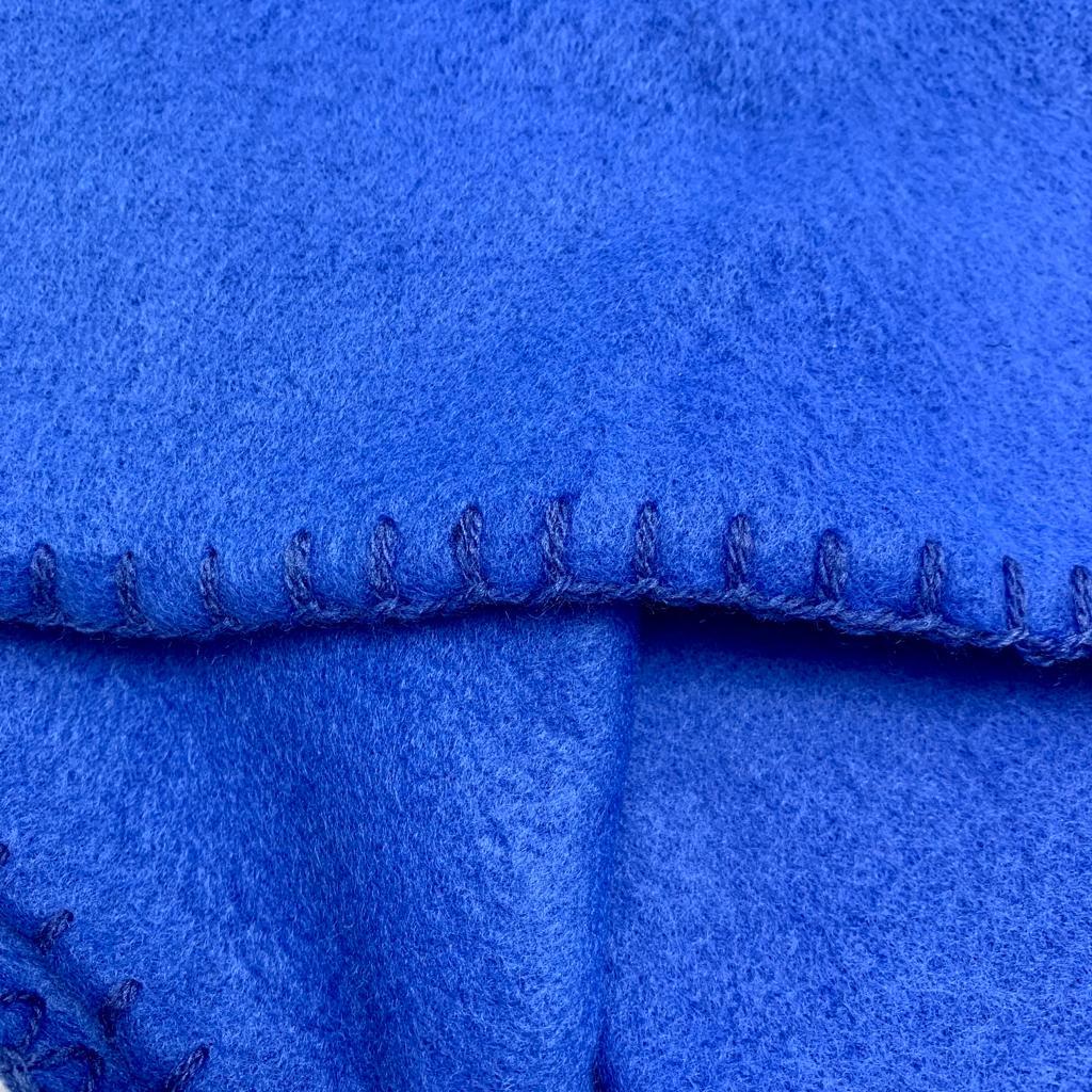 Плед на кровать Флисовый - мягкий и теплый, 130х150 см. Синий - фото 6 - id-p201742168