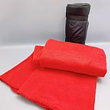 Плед на кровать Флисовый - мягкий и теплый, 130х150 см. Красный, фото 3