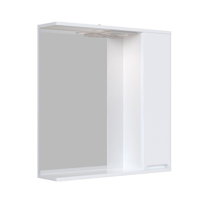 Шкаф-зеркало подвесной SanStar "Адель 70" белый - фото 2 - id-p201747819