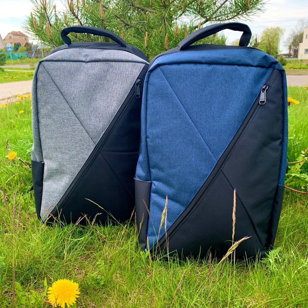 Городской рюкзак Hampton с USB и отделением для ноутбука до 17" Синий - фото 1 - id-p201742181