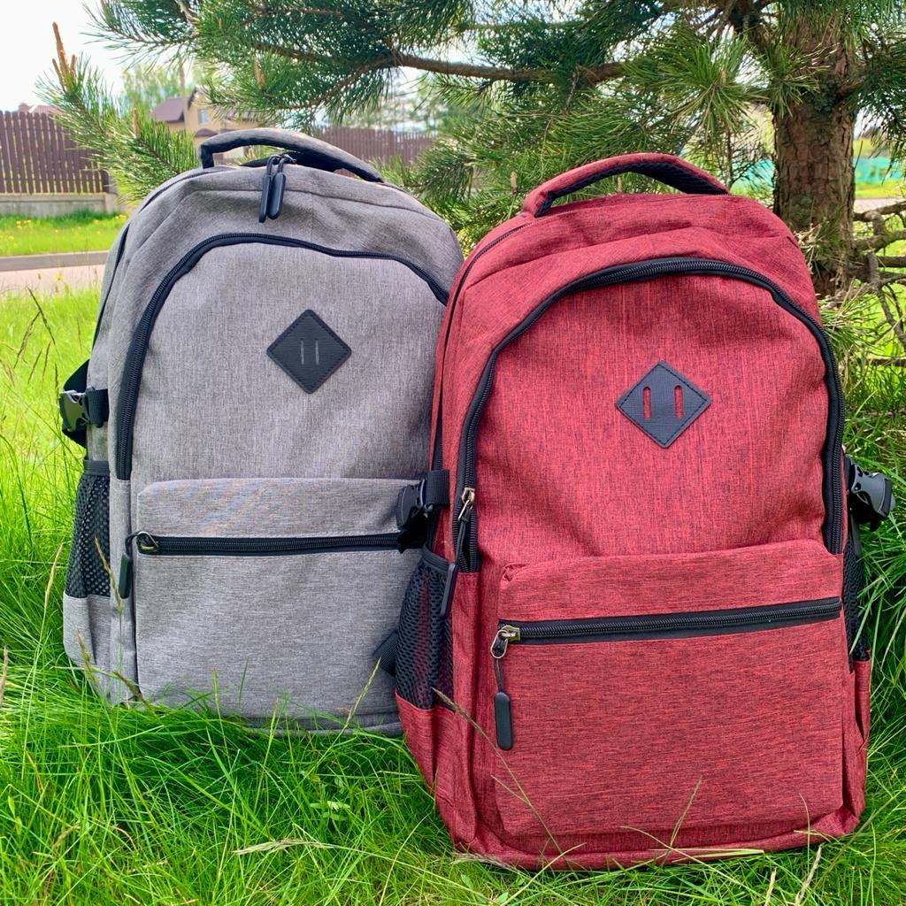 Городской рюкзак Gerk с USB и отделением для ноутбука до 17,32" Красный - фото 8 - id-p201742186