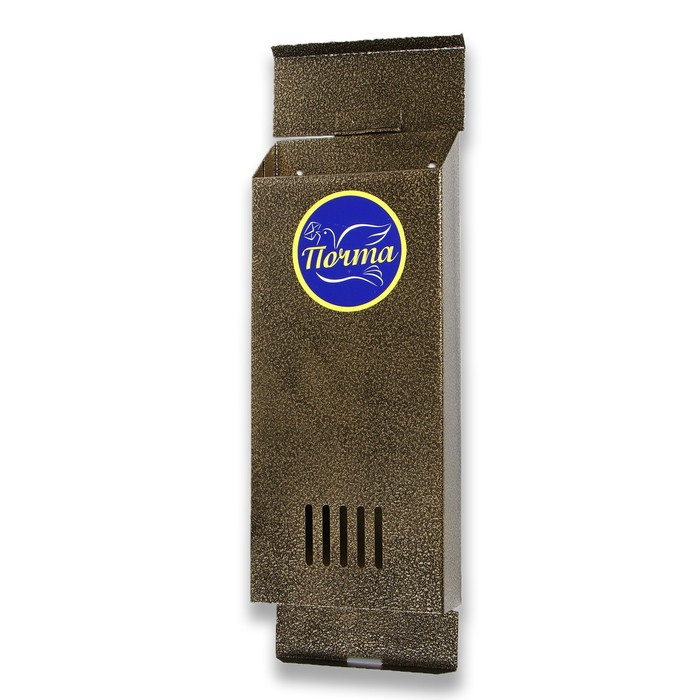 Ящик почтовый без замка (с петлёй), вертикальный, «Узкий», бронзовый - фото 5 - id-p201749107