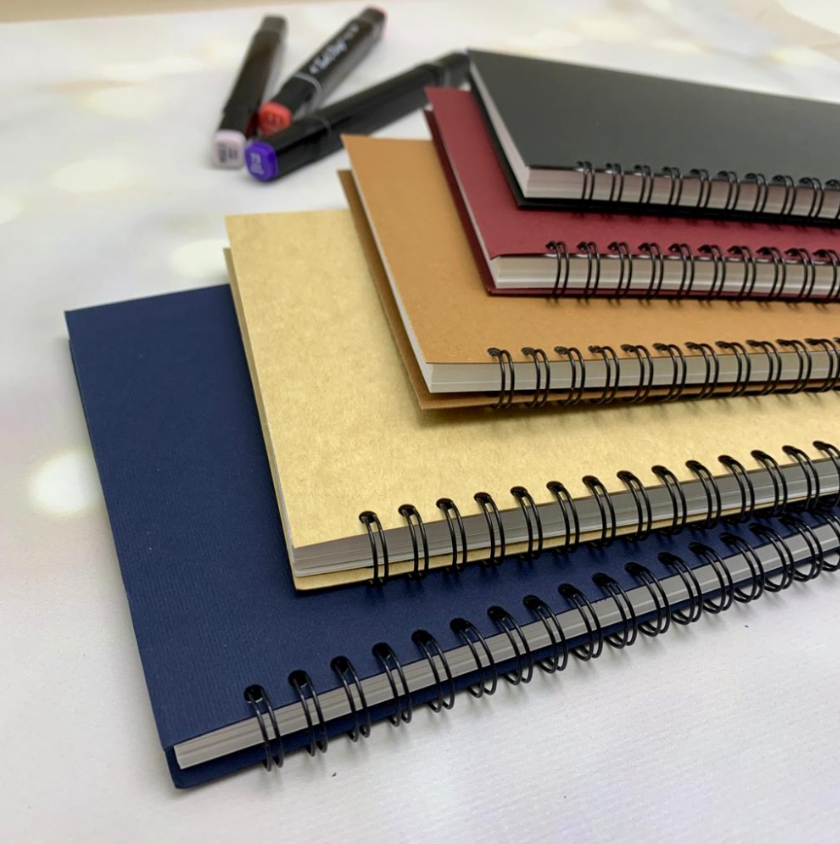 Скетчбук блокнот "Sketchbook" с плотными листами для рисования (А5, бумага в клетку, спираль, 40 листов), - фото 9 - id-p201743373