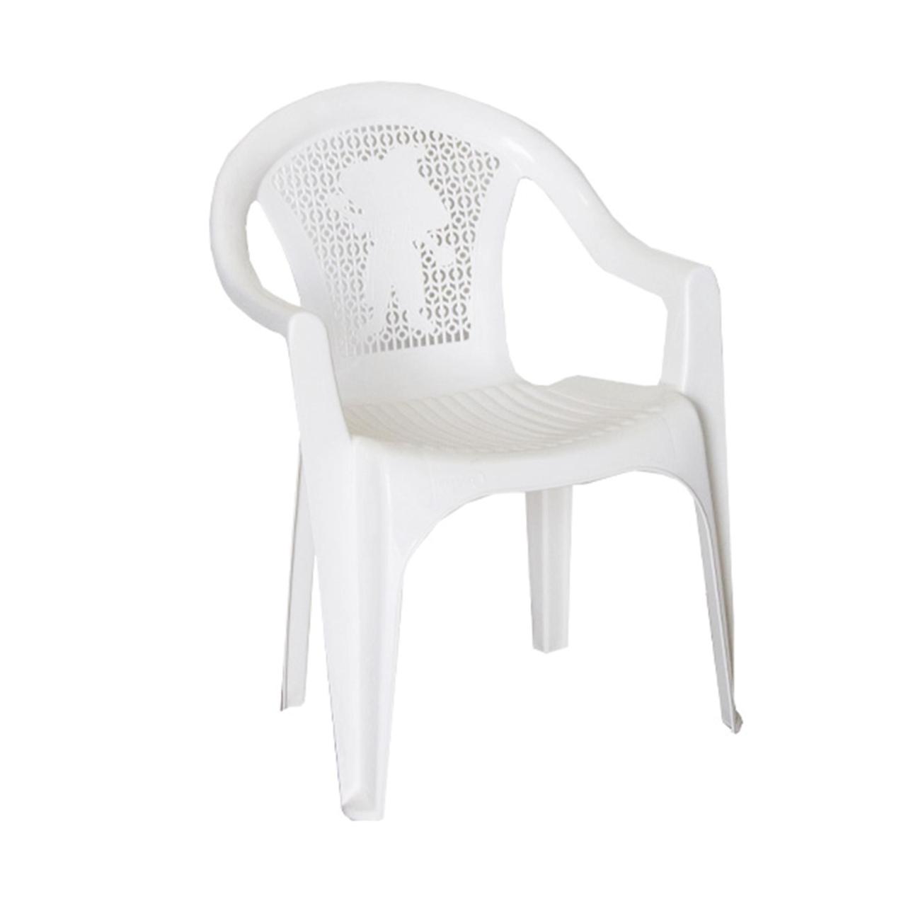 Кресло садовое детское, белый, пластик - фото 1 - id-p201753552
