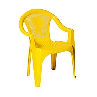Кресло садовое детское, желтый, пластик