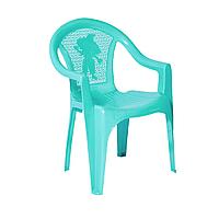 Кресло садовое детское, бирюзовый, пластик