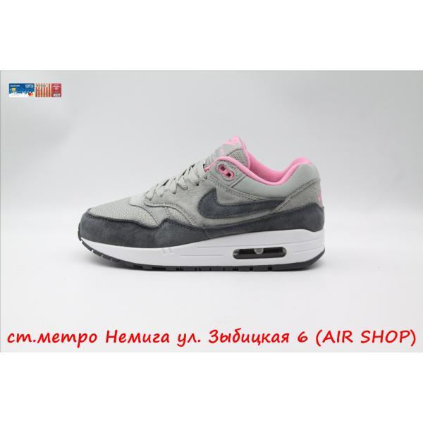 Nike Air Max 1 Grey Pink, фото 1