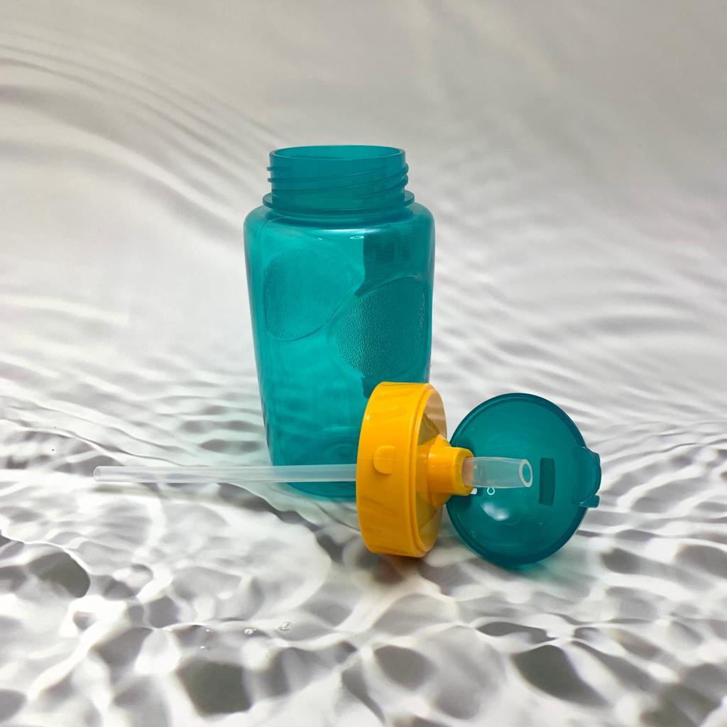 Бутылочка для воды и других напитков "LIFESTYLE" anatomicс трубочкой и шнурком, 350 мл, 3+ Желтый - фото 2 - id-p201742471