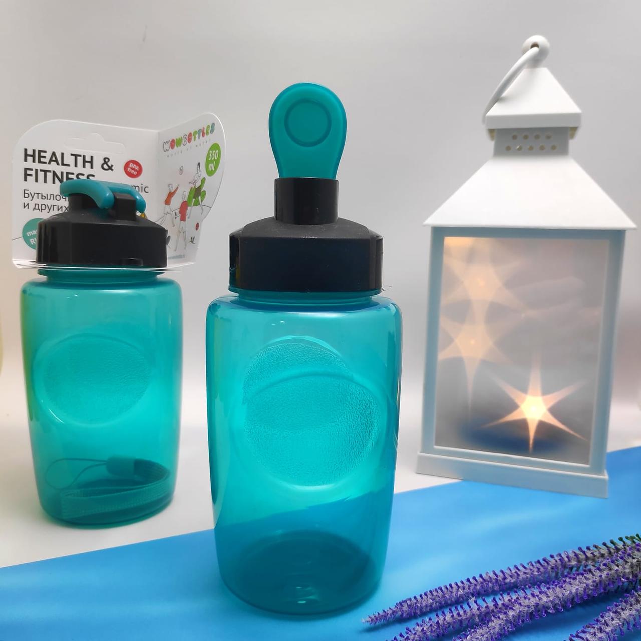 Анатомическая детская бутылка с клапаном Healih Fitness для воды и других напитков, 350 мл Фиолетовый - фото 6 - id-p201742494
