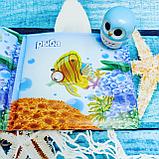 Книжка - пищалка, развивающая игрушка для купания (ванны) Bath Book  Подводный мир А560, фото 4