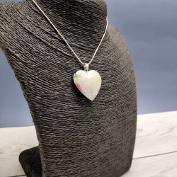 Кулон-тайник Сердце на цепочке Винтаж в серебре - фото 2 - id-p201742773