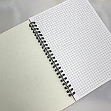 Блокнот для записей "Авокадо" в клетку с картонной обложкой (А5, спираль, 50 листов, 90гр/м2), дизайн, фото 8