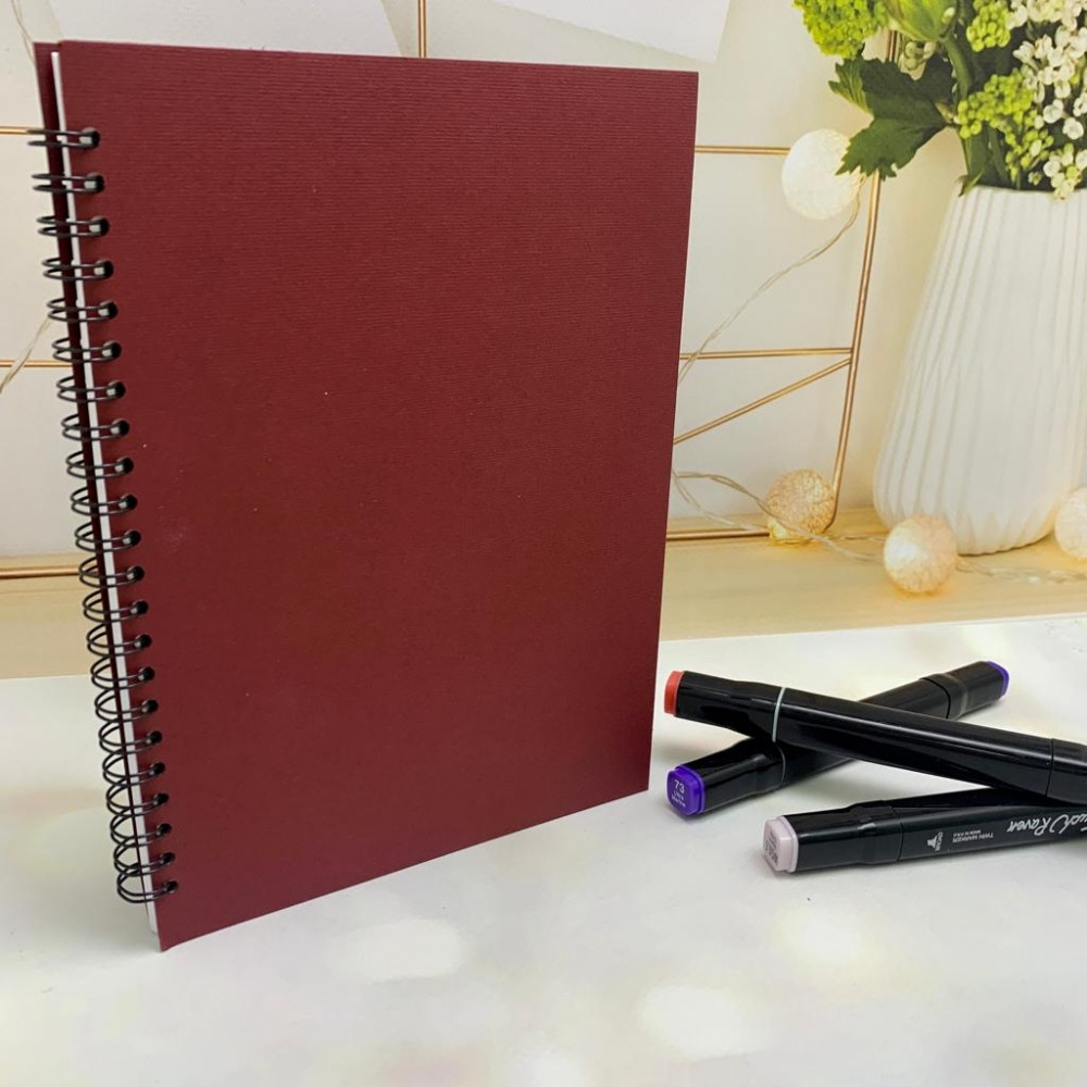 Скетчбук блокнот "Sketchbook" с плотными листами для рисования (А5, белая бумага, спираль, 40 листов), черный - фото 4 - id-p201742865