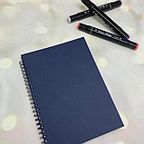 Скетчбук блокнот "Sketchbook" с плотными листами для рисования (А5, белая бумага, спираль, 40 листов),, фото 6