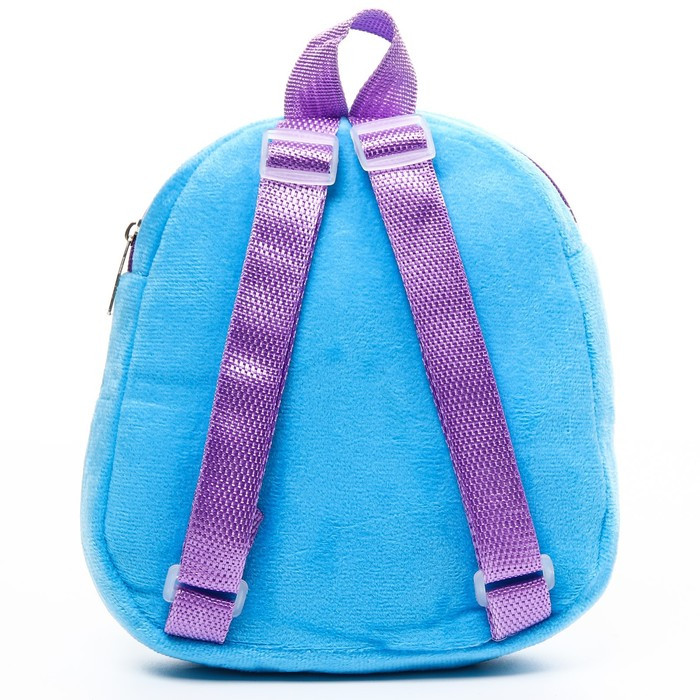 Рюкзак плюшевый "Эльза", на молнии, с карманом, 19х22 см, Холодное сердце - фото 6 - id-p201747474