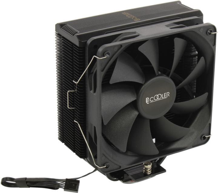 PCCooler Paladin EX400 (4пин, 1700/1200/115x/AM4, 28.6дБ, 800-1800 об/мин, Al+тепл.трубки)