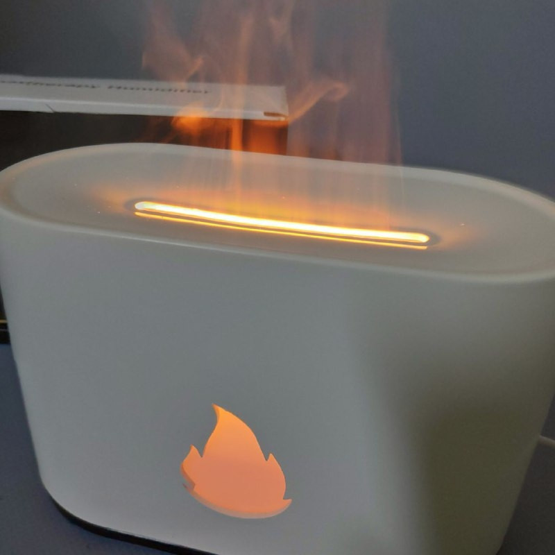 Аромадиффузор - ночник с эффектом пламени Flame Humidifier SL-168 Черный Матовый/Цветное пламя - фото 3 - id-p201781338