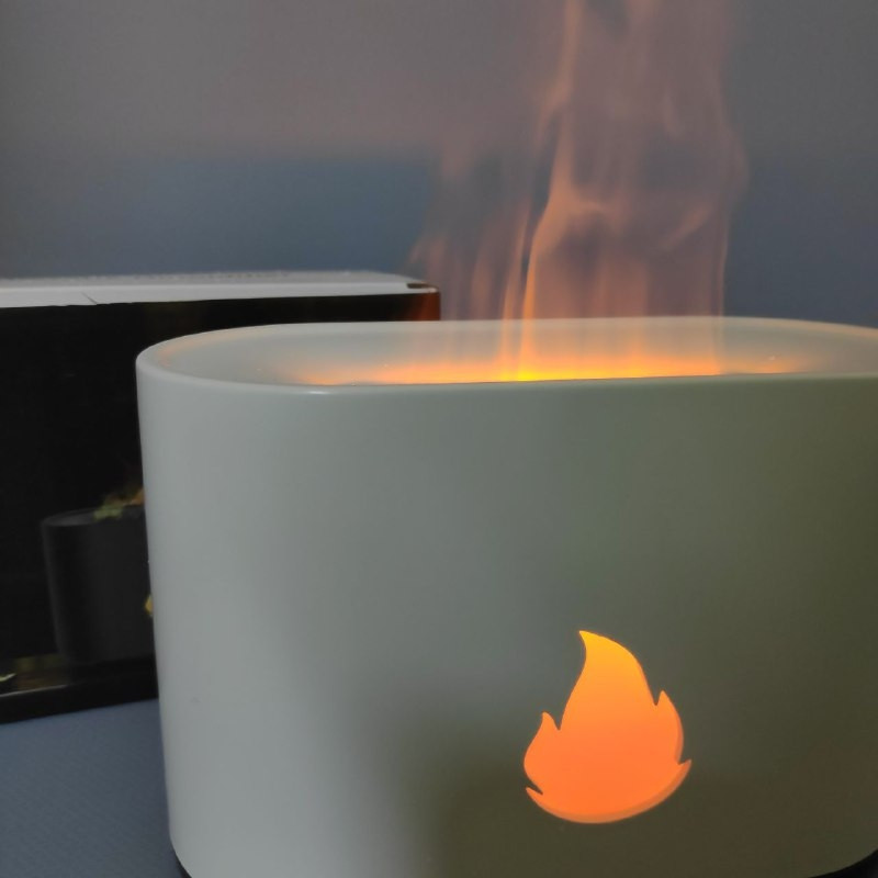 Аромадиффузор - ночник с эффектом пламени Flame Humidifier SL-168 Черный Матовый/Цветное пламя - фото 7 - id-p201781338
