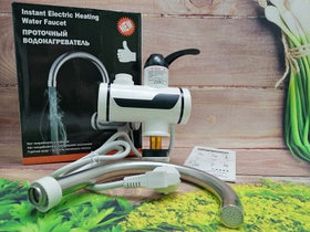 Проточный электрический водонагреватель Instant Electric Heating Water Faucet NEW RX-001 Матовый