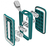 Форма для льда Ice Cube Tray / форма для охлаждения напитков / контейнер для льда и воды с ручками Изумрудная, фото 2