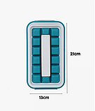 Форма для льда Ice Cube Tray / форма для охлаждения напитков / контейнер для льда и воды с ручками Изумрудная, фото 8