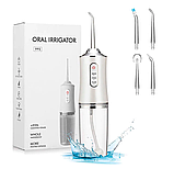 Ирригатор (флоссер) для гигиены полости рта Oral Irrigator 4 сменные насадки Зеленый, фото 4