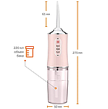 Ирригатор (флоссер) для гигиены полости рта Oral Irrigator 4 сменные насадки Зеленый, фото 7