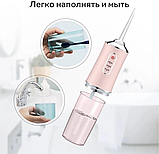 Ирригатор (флоссер) для гигиены полости рта Oral Irrigator 4 сменные насадки Зеленый, фото 8