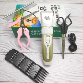 Машинка электрическая (грумер)для стрижки животных PET Grooming Hair Clipper kit - фото 1 - id-p132027586