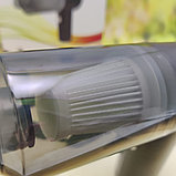 Портативный вакуумный мини пылесос для авто и дома 2 in 1 Vacuum Cleaner (2 насадки) Черный, фото 4