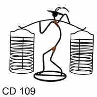 Подставка для CD дисков Человек с коромыслом CD109