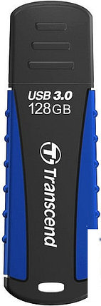 USB Flash Transcend JetFlash 810 128GB (черный/синий), фото 2