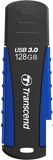 USB Flash Transcend JetFlash 810 128GB (черный/синий) - фото 1 - id-p201794179