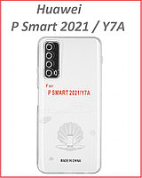 Чехол-накладка для Huawei P Smart 2021 PPA-LX1 (силикон) прозрачный с защитой камеры