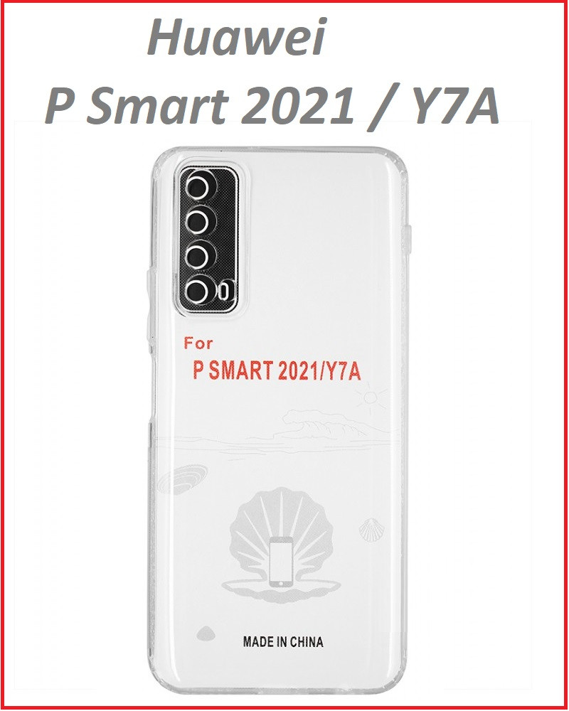Чехол-накладка для Huawei P Smart 2021 PPA-LX1 (силикон) прозрачный с защитой камеры - фото 1 - id-p144984222